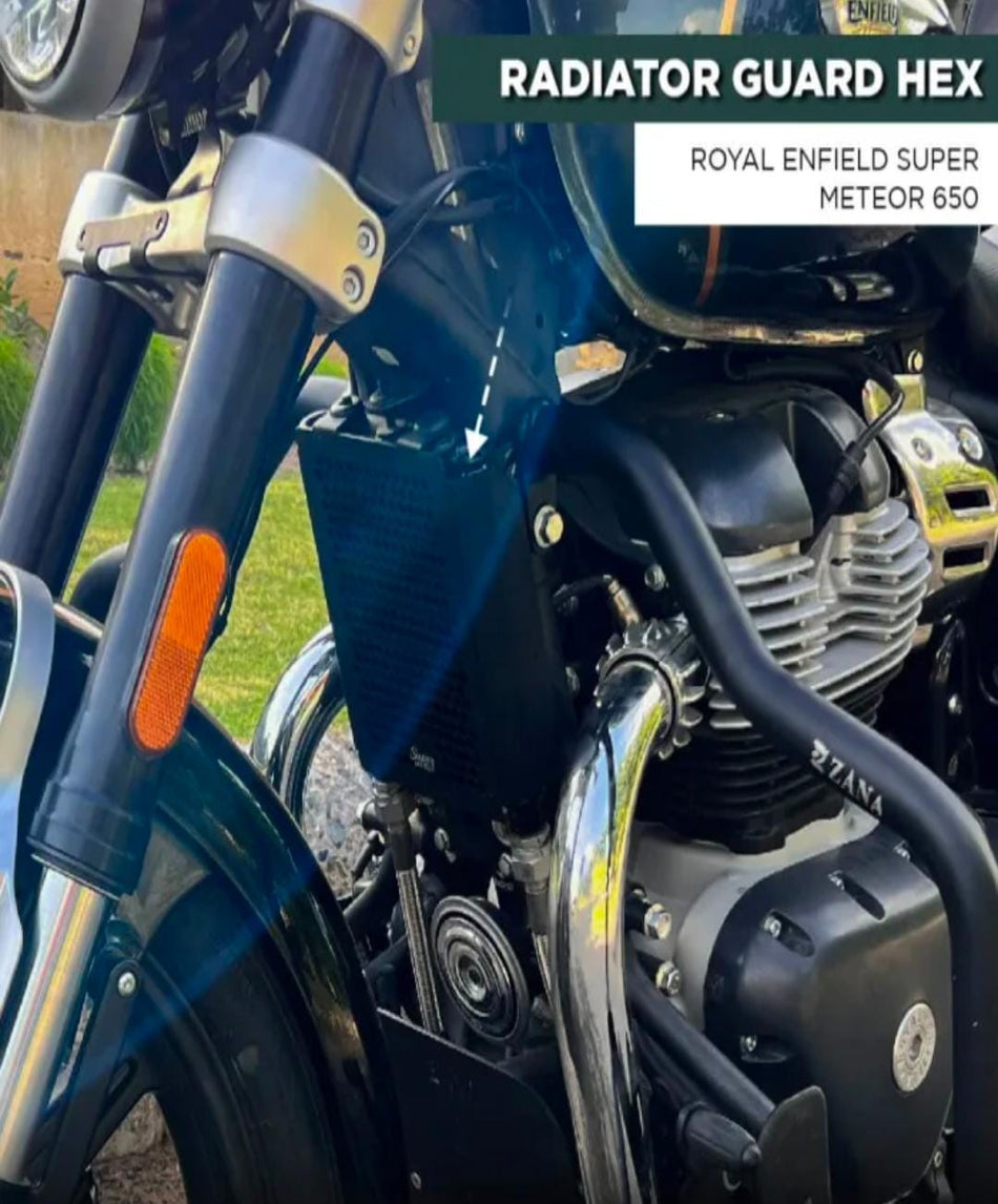 Radiator Guard Hex Aluminum For Super Meteor 650