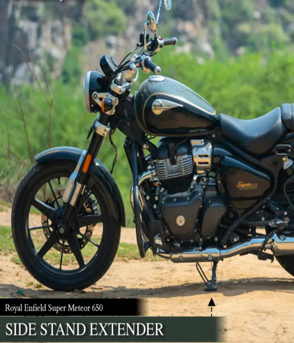 Side stand Extender Aluminum & SS For Royal Enfield super Meteor 650
