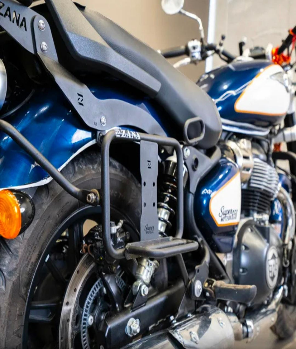 SADDLE STAY WITH JERRY CAN MOUNT MS FOR SUPER METEOR 650