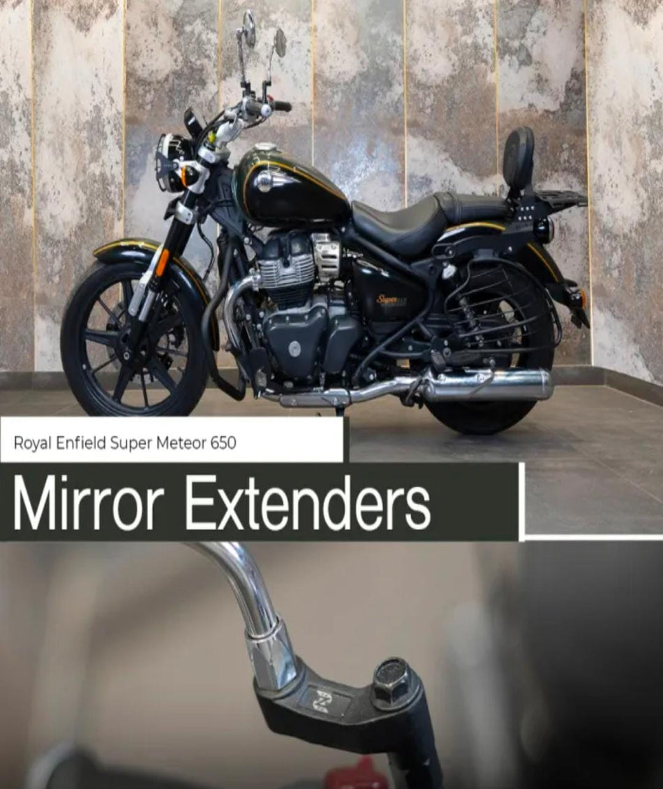 MIRROR EXTENDER ALUMINUM FOR SUPER METEOR 650