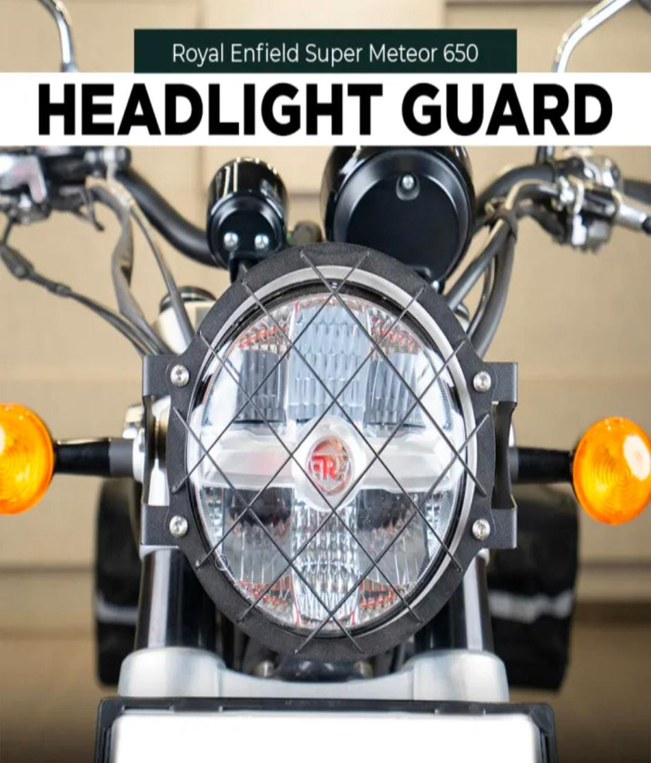 HEADLIGHT GUARD TYPE-2 FOR SUPER METEOR 650