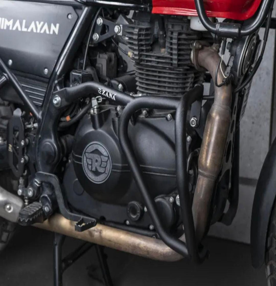 SCRAM 411 ENGINE FRAME BLACK MILD STEEL