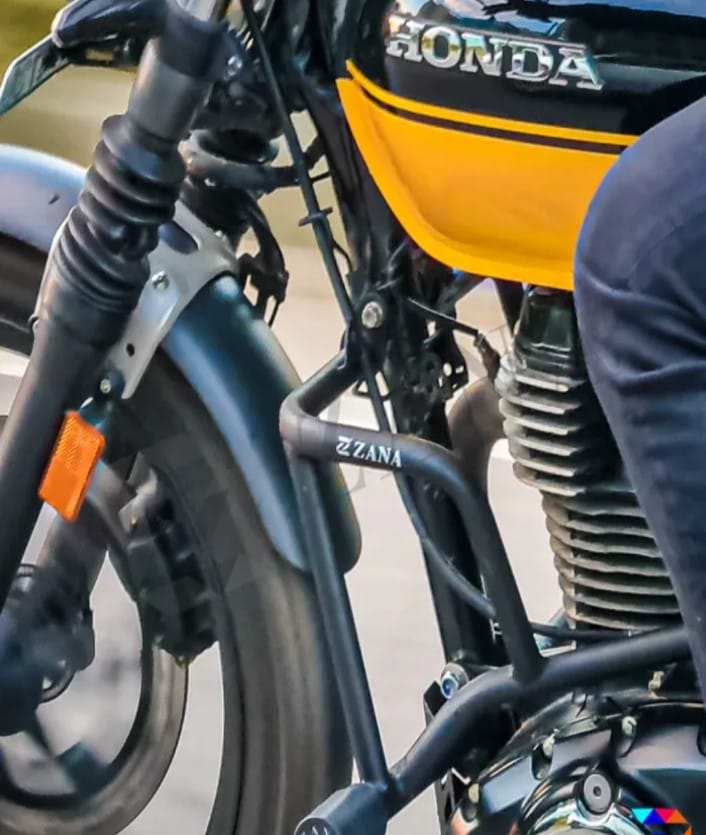 CRASH GUARD WITH SLIDER TEXTURE MATT BLACK CB350 RS