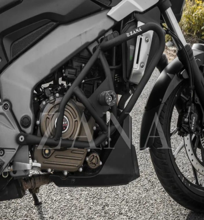 CRASH GUARD WITH SLIDER TEXTURE MATT BLACK FOR BAJAJ  DOMINAR 400/250 (2017-2018)