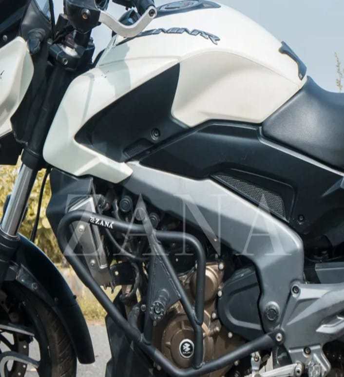 CRASH GUARD WITH SLIDER TEXTURE MATT BLACK FOR BAJAJ  DOMINAR 400/250 (2017-2018)