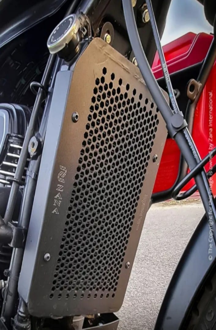 FOR YEZDI ADVENTURE RADIATOR GRILL HONEYCOMB ALUMINIUM (BLACK)