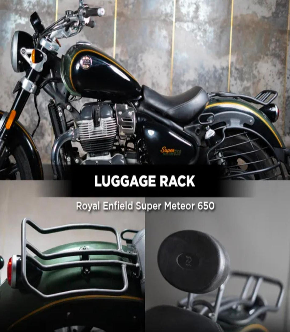 Luggage Rack Compatible with Backrest For Super meteor 650