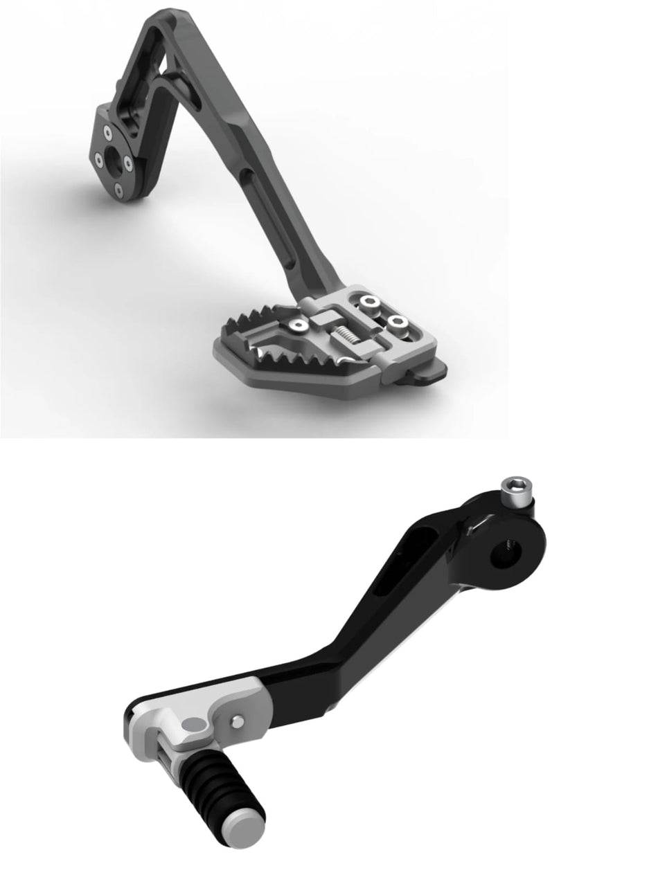 Adjustable Brake Pedal & Gear Lever for R.E Himalayan 450