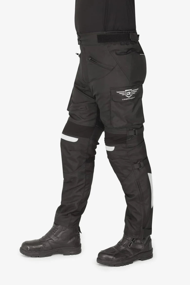 Lone Ranger Trotter Riding Trousers with Tail Bone Protector- Black