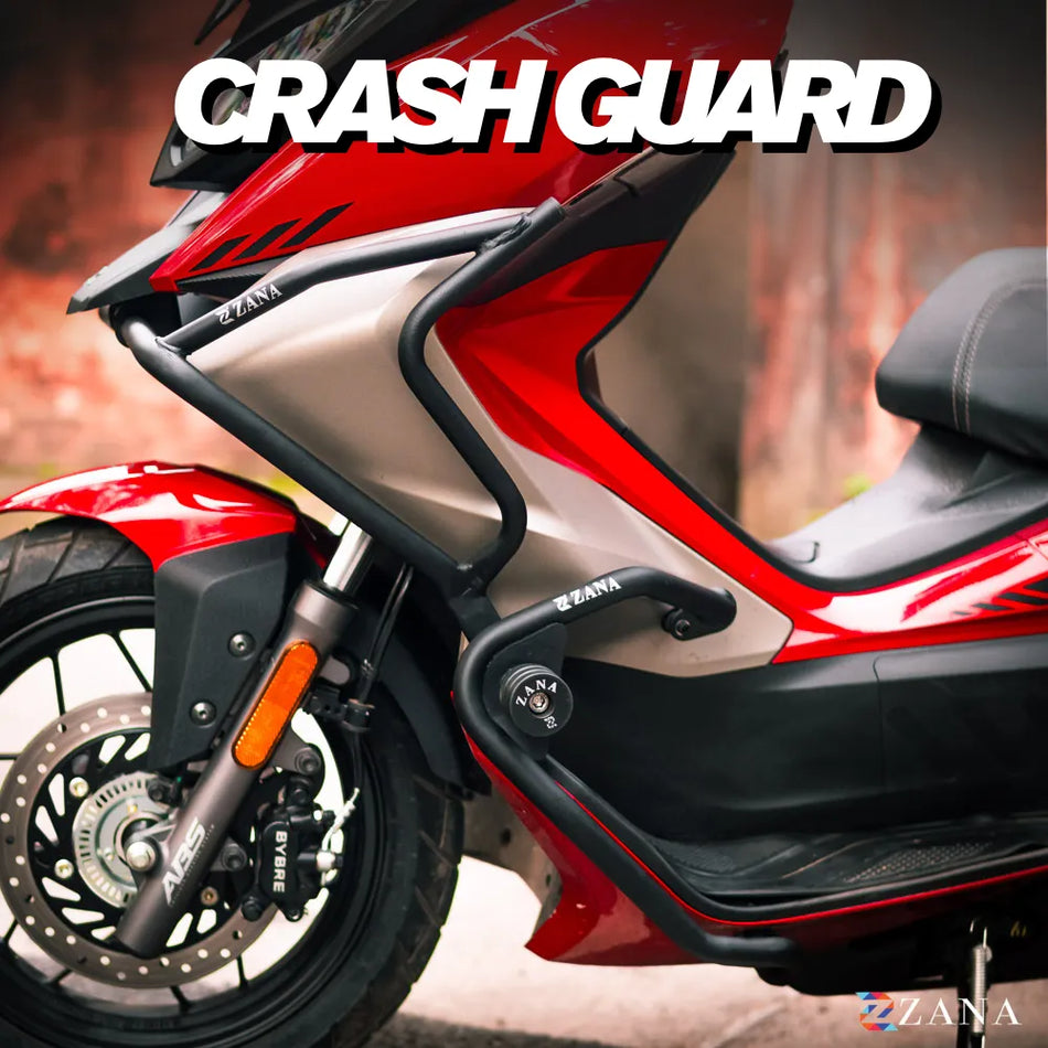 Zana- Upper & Lower Crash Guard Black For Xoom 160