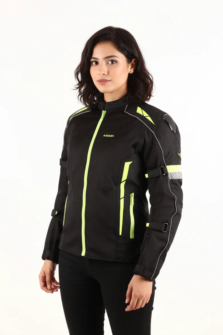 Women Addon Pro Jacket (BlackNeon green)