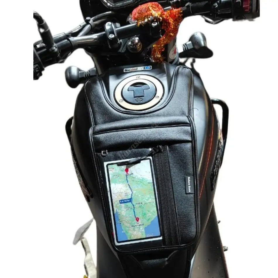 Half Pocket Tank Cover with Mobile Holder For Harley Davidson X440