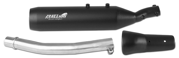 SILVER STALLION EXHAUST OUTLANDER  BLACK MATTE FOR BEAR 650