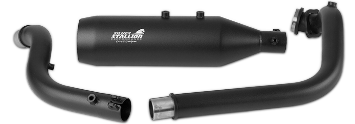 SILVER STALLION FULL SYSTEM  CROSS COUNTRY BLACK MATTE FOR HIMALAYAN 450