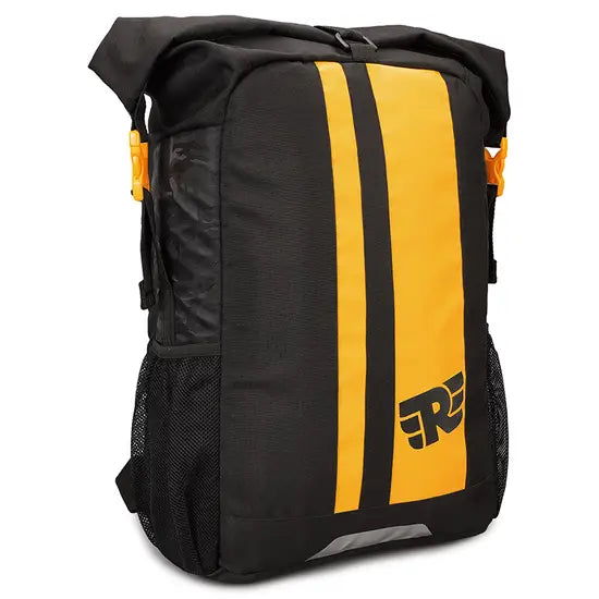 ROLL TOP STRIPES BACKPACK - YELLOW