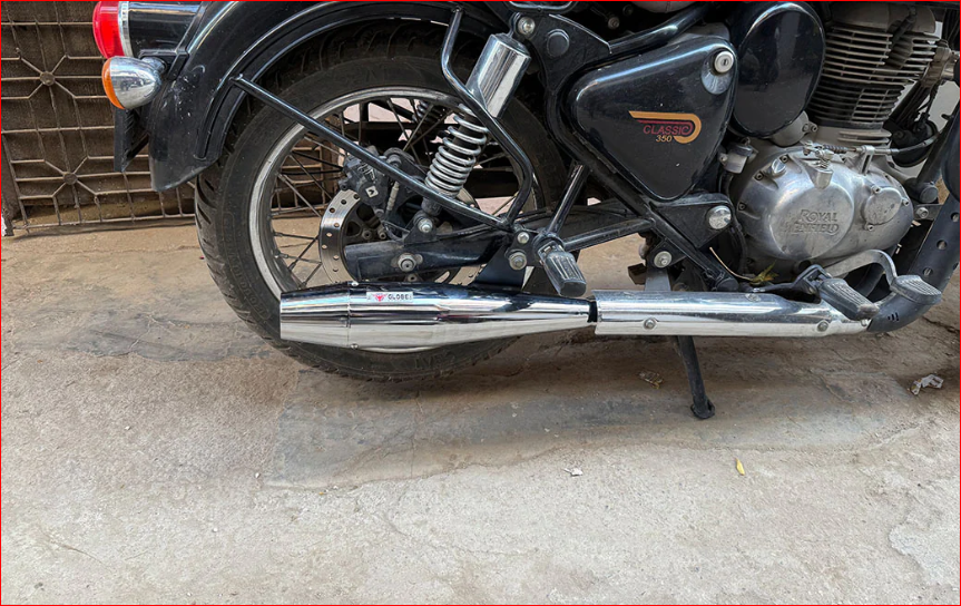 Flare Shot Exhaust With DB Killer For Classic 350 Reborn , Meteor 350 & Standard 350 Reborn