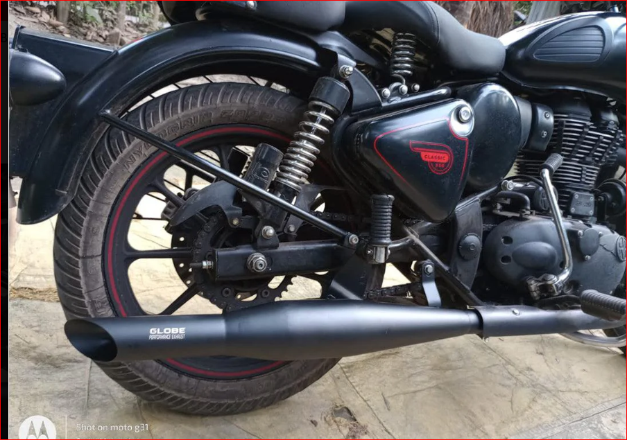 Globe Exhaust For R.E Classic 350 ,Standard 350 , Electra 350 SS 304 Grade