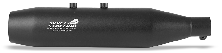 SILVER STALLION EXHAUST SHORTY BLACK MATTE FOR  HUNTER 350