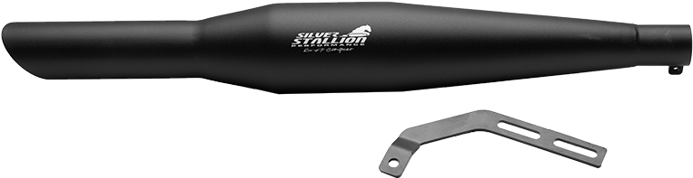 SILVER STALLION EXHAUST  STURDY PLUS  BLACK MATTE FOR CLASSIC & THUNDERBIRD