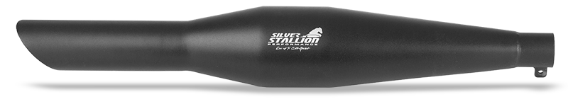 SILVER STALLION EXHAUST SPORTY BLACK MATTE FOR REBORN / CLASSIC & METEOR 350