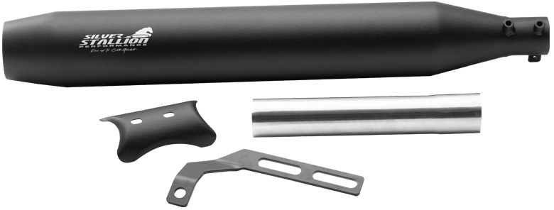 SILVER STALLION EXHAUST RANGER BLACK MATTE  FOR BSA GOLD STAR 650
