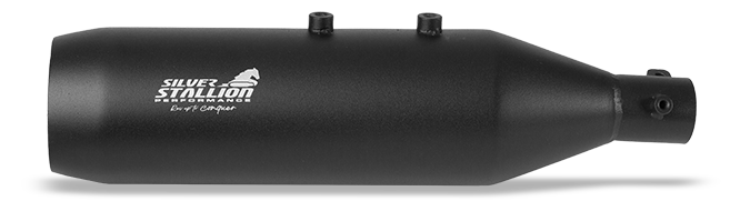 SILVER STALLION EXHAUST CROSS COUNTRYBLACK MATTE FOR  HIMALAYAN 450  GUERRILLA