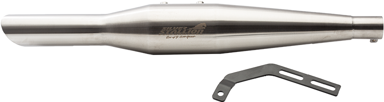 SILVER STALLION EXHAUST  STURDY PLUS BRUSHED FOR CLASSIC & THUNDERBIRD
