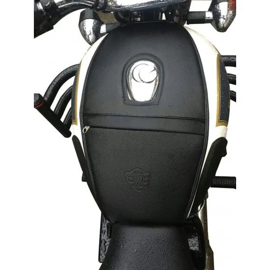Single Zip Tank Cover (Black) For R.E  Classic 350/500/ Bullet /Standard/Electra
