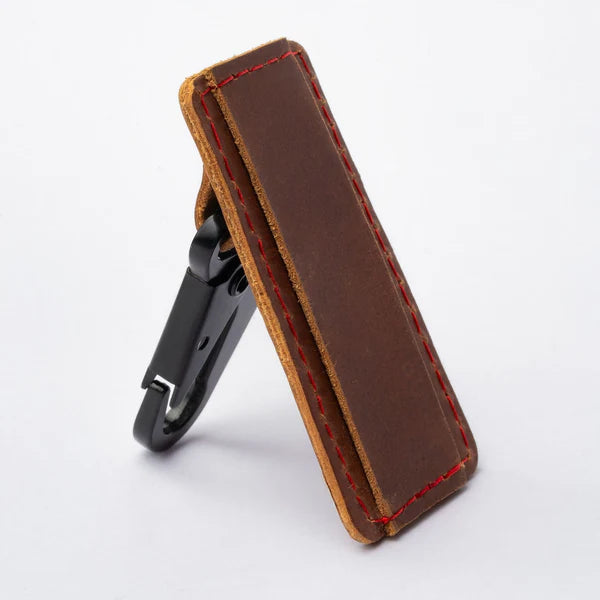 Rider's Clip Leather Key Chain Holder ( Camel Brown )| Engina Lifestyle