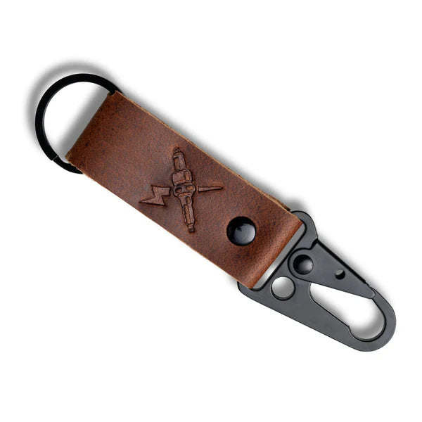 Moto Loop Leather Keychain (Camel Brown )for Bike Engina Lifestyle
