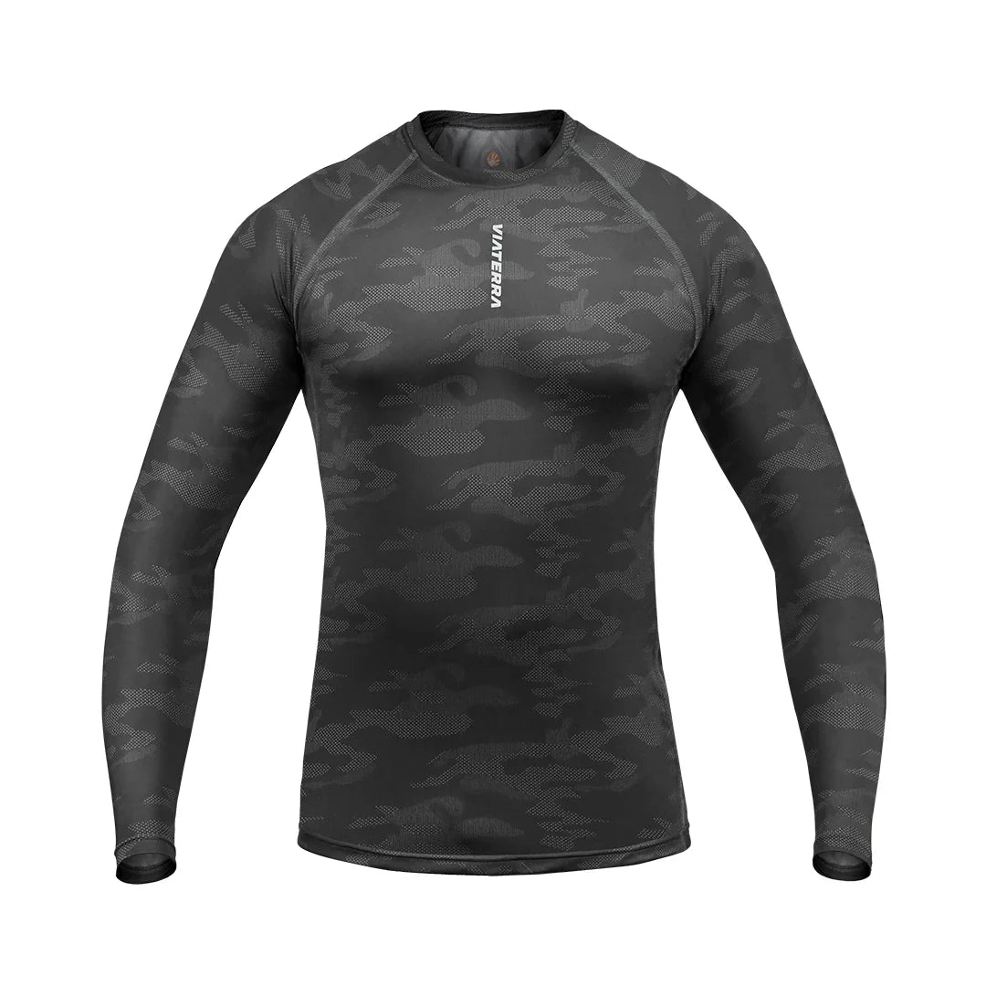 ViaTerra 2nd SKIN BASE LAYER - TOP ( Grey Camouflaged ) – Moto Marvels
