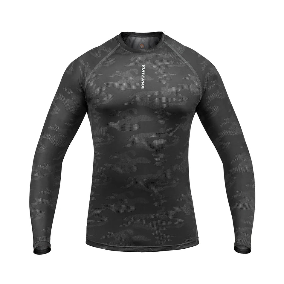 ViaTerra 2nd SKIN BASE LAYER - TOP ( Grey Camouflaged )