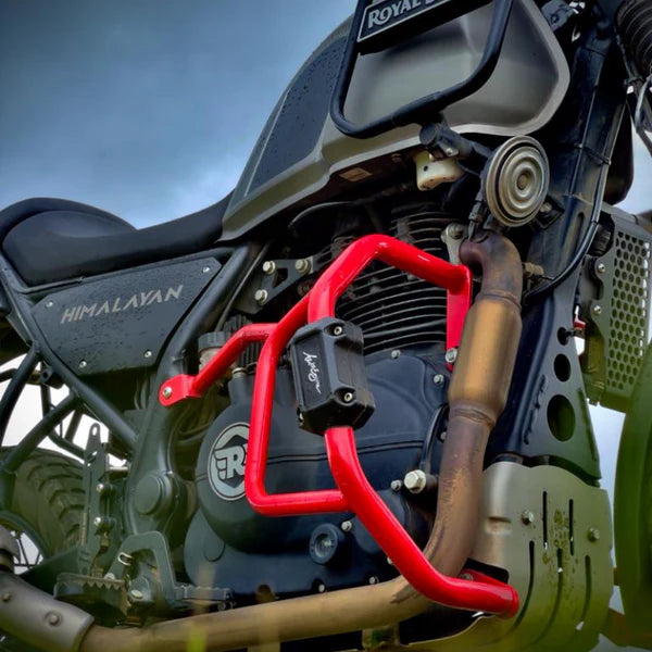 Auto Engina Himalayan Scram 411 Crash/Leg Guard (Red)