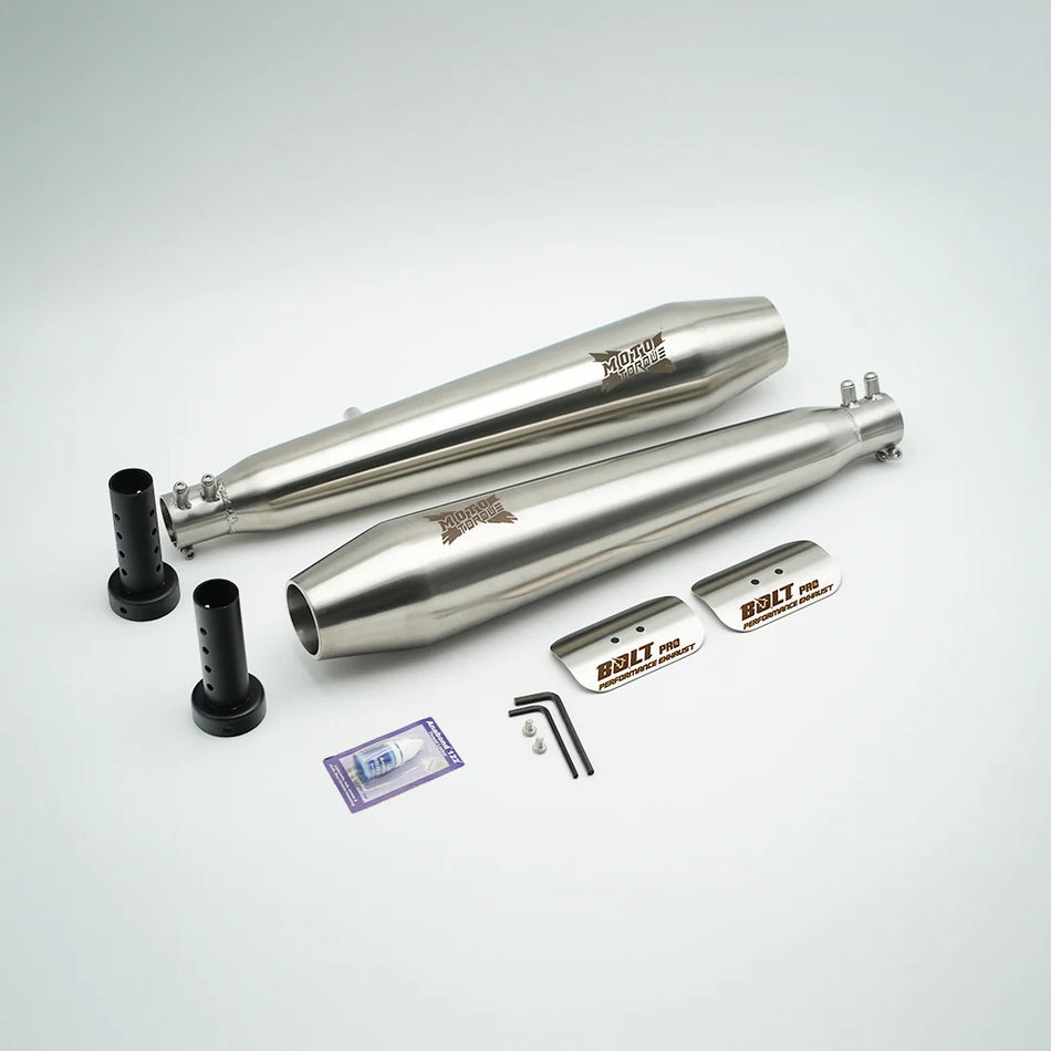 Bolt Pro Performance Exhaust (Matte) For Interceptor 650 & GT 650