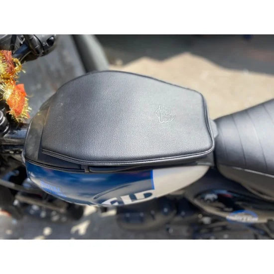 Plain Pocket Tank Cover (Black) For R.E Hunter 350