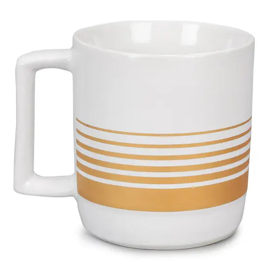 CLASSIC 350 ROYAL ENFIELD PINSTRIPE MUG - WHITE