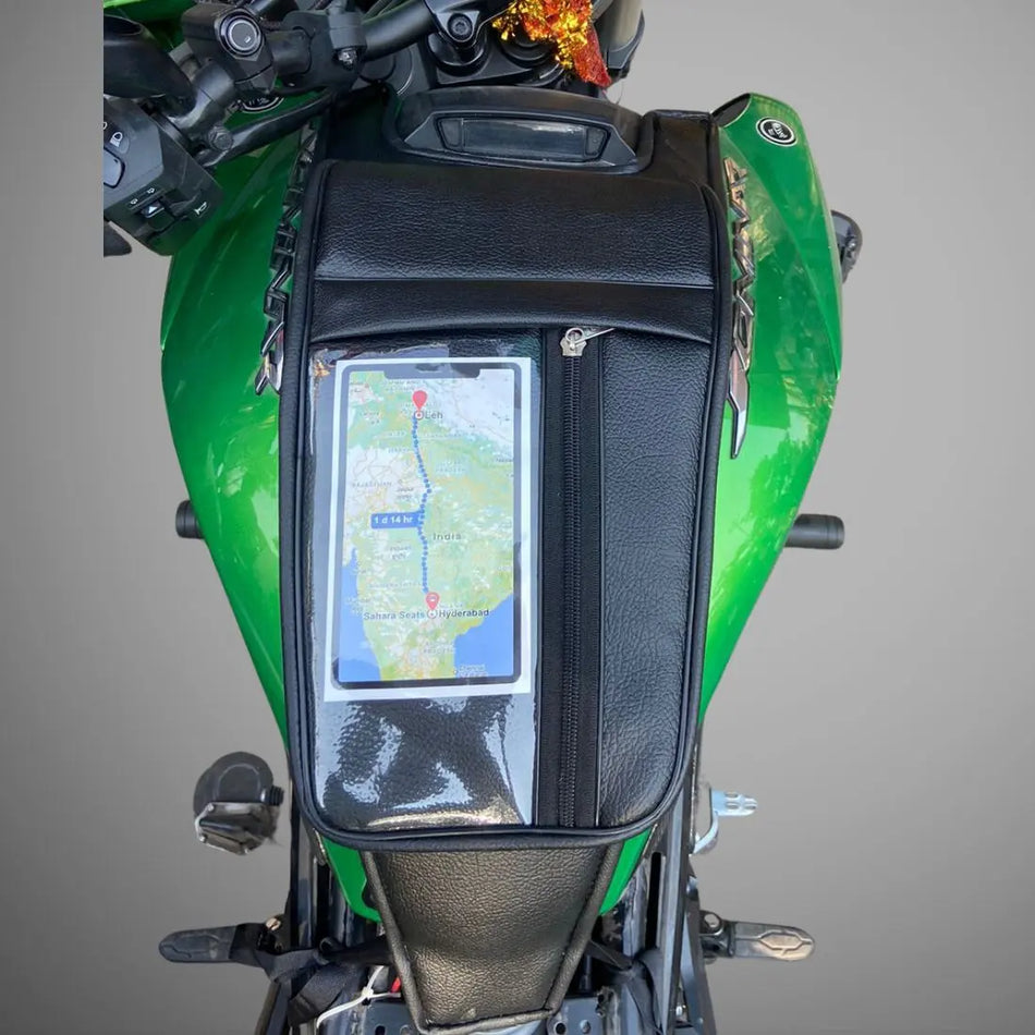 Tank Cover with Mobile Holder – Thick Flap and Large Space for Bajaj Dominar 250400