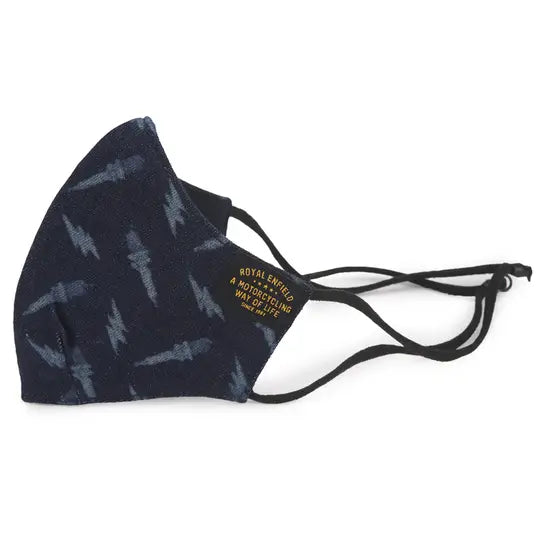 GARRISON FACEMASK SPARK PRINT -NAVY