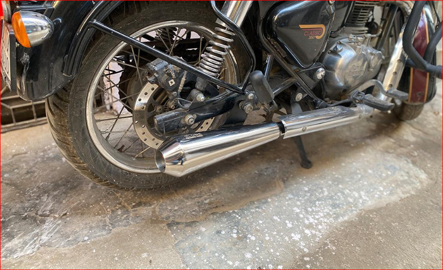 Megaphone Torque Silencer Stainless Steel With DB Killer For Classic Reborn , Meteor & Standard Reborn 350/500 R.E