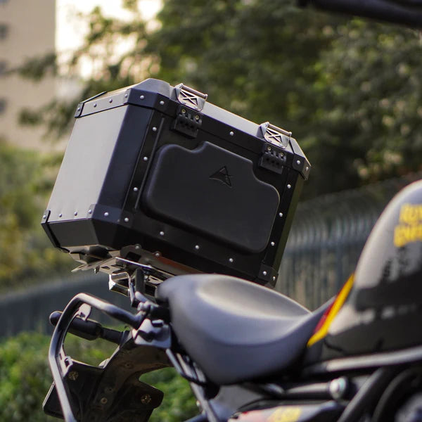 Aluminium Top Box - 42L for R.E Guerrilla 450 Black | Auto   Engina