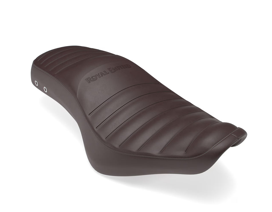 Brown Low Ride Dual Seat For Royal Enfield New Bullet 350