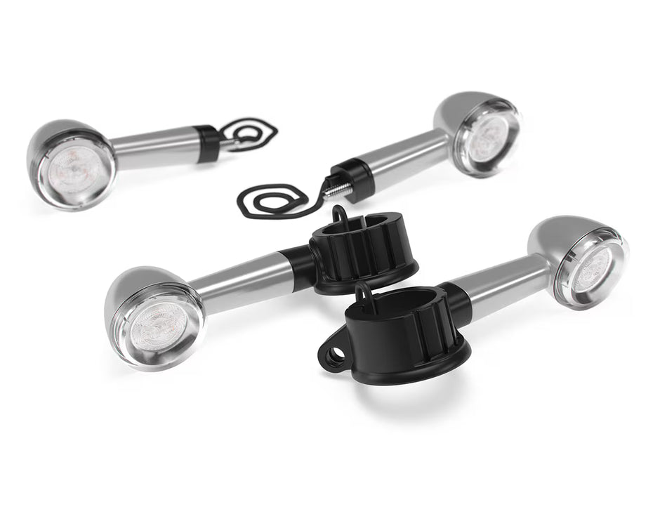 Silver LED Indicators For Royal Enfield New Bullet 350