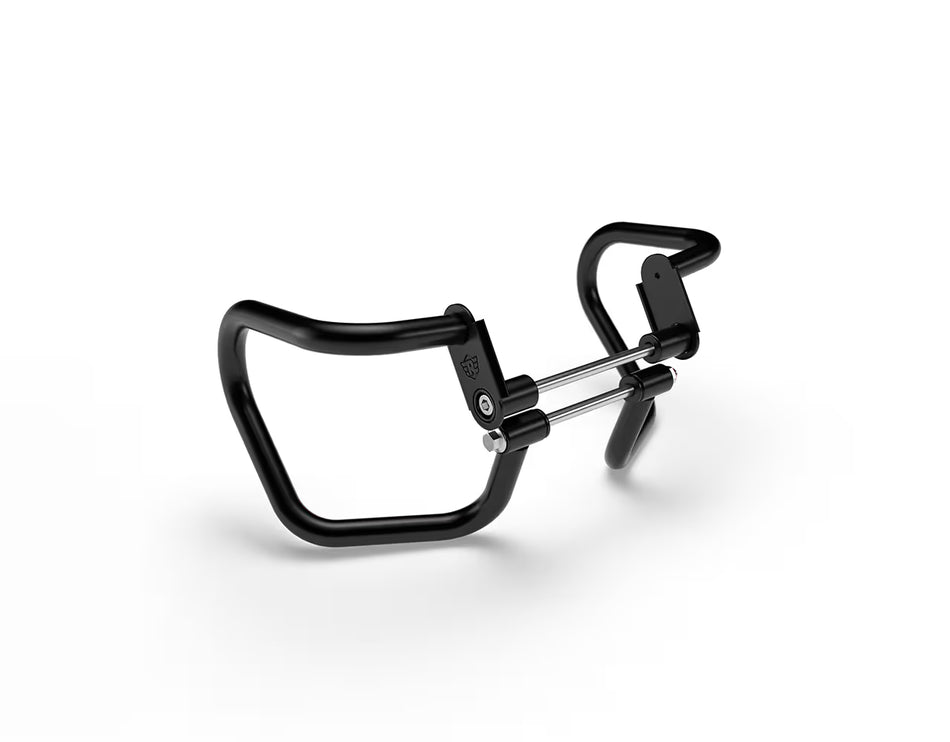 Black Compact Engine Guards For Royal Enfield Hunter 350