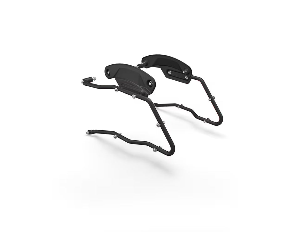 Black Long Haul Pannier Rails For Royal Enfield Super Meteor 650