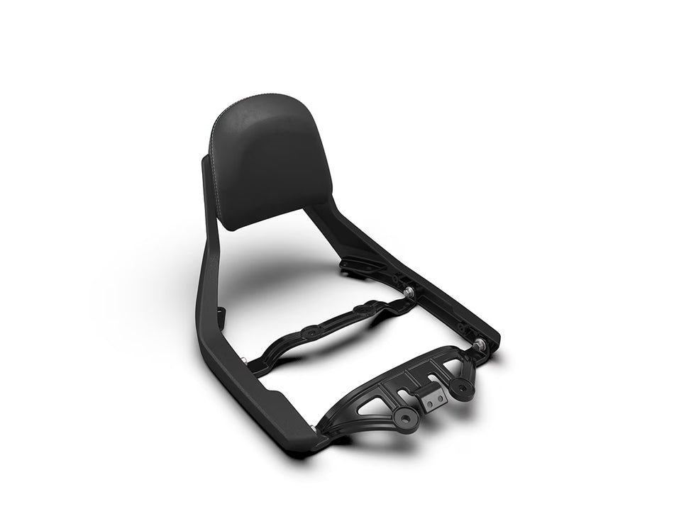 Black Passenger Backrest Mounts For Royal Enfield Super Meteor 650