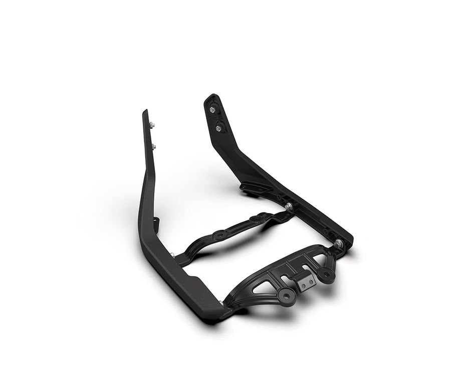 Black Passenger Backrest Mounts For Royal Enfield Super Meteor 650