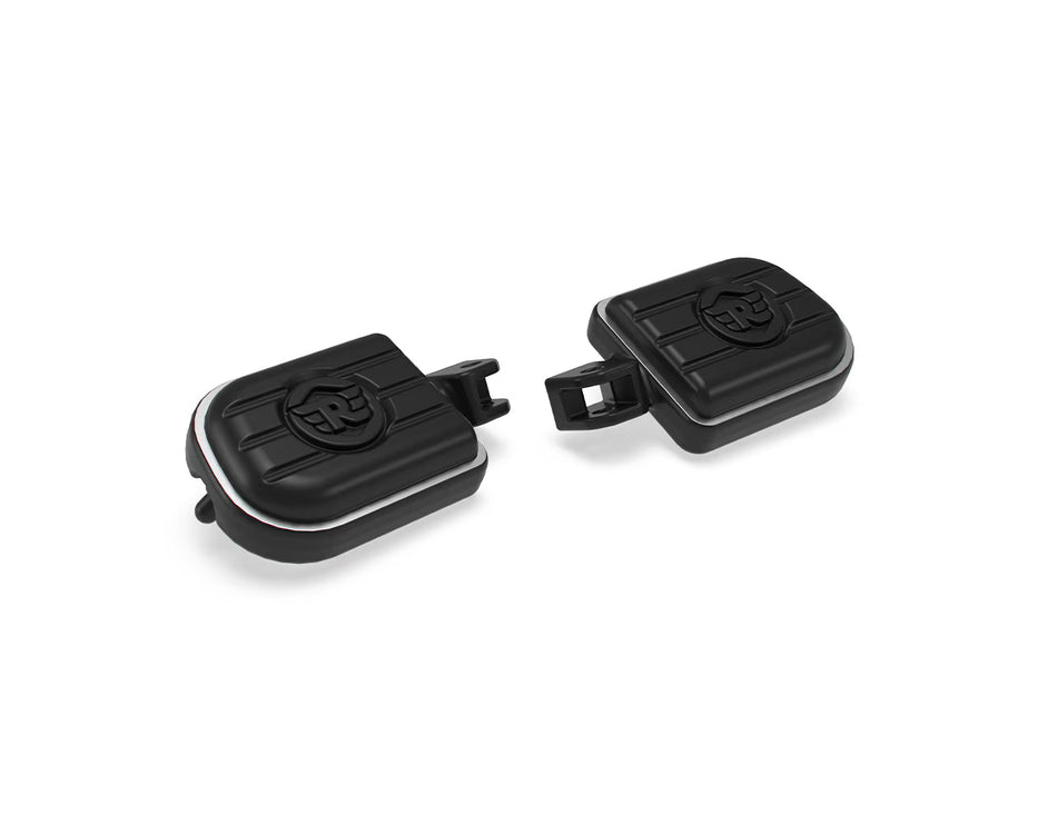 Black Deluxe Rider Footpegs For Royal Enfield Classic 650