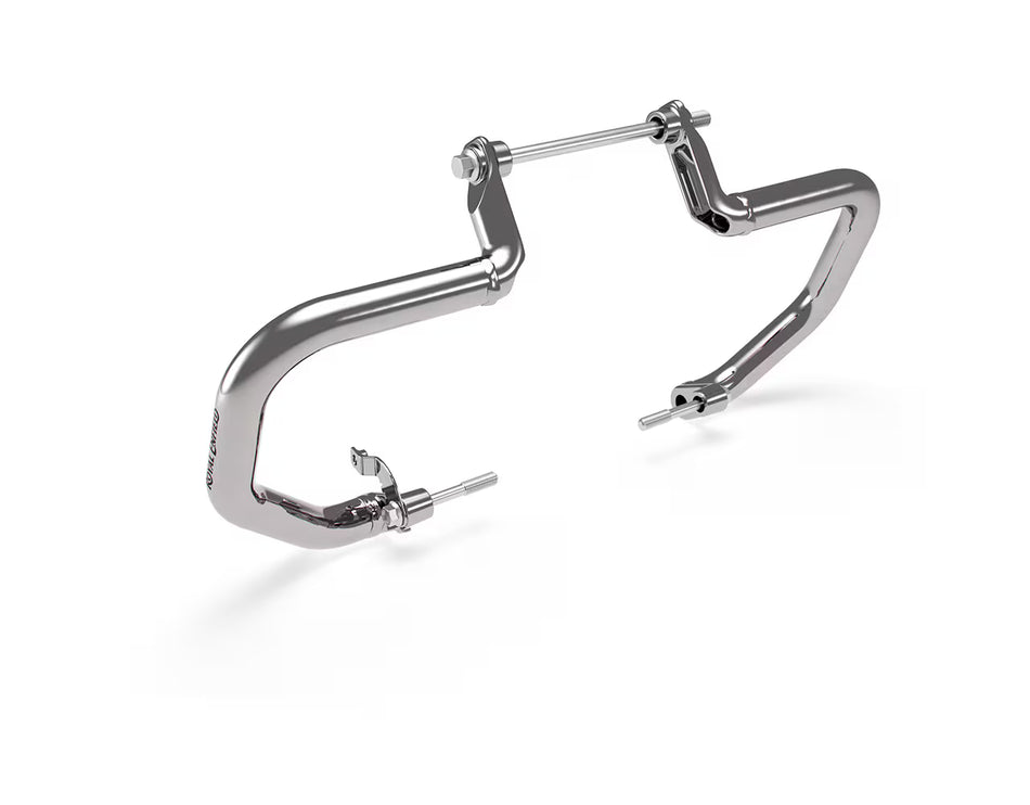 Silver Compact Engine Guards For Royal Enfield Bullet 650
