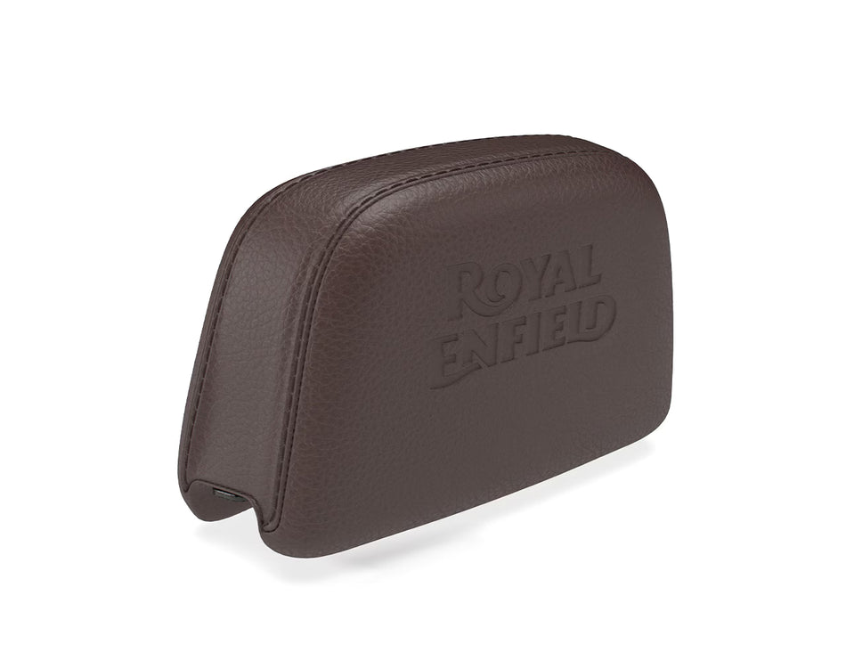 Brown Passenger Backrest Pad For Royal Enfield Classic 350