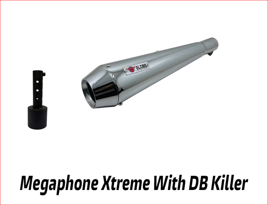 Megaphone Xtreme Exhaust With Db Killer For Classic Reborn 350 , Meteor 350 , New Standard 350